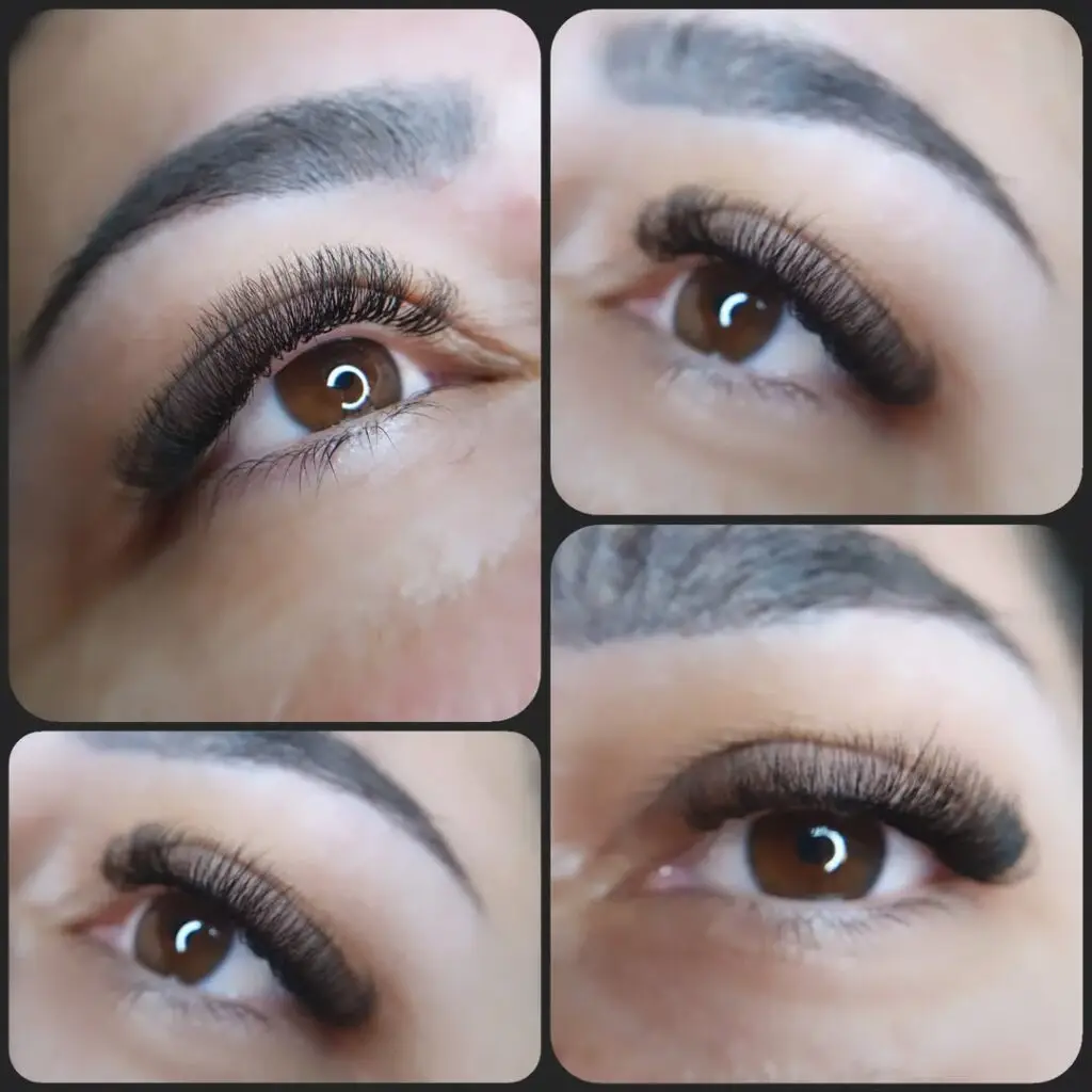 extensions de cils volume léger madame m esthéticienne simiane collongue